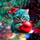thumbnail image 1 of Pendiente de Gato Navideño, Acrílico 2D, Adornación Divertida de Gatos para Árbol de Navidad, Pendiente de Joyería, Colgante Humorístico de Navidad, para Árbol de Navidad, Pendiente de Gato,, 1 of 9