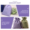 thumbnail image 5 of Candy Bags 10 Pcs Snack Drawstring Accessories Purple Linen, 5 of 5