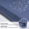 thumbnail image 5 of Chaise Lounge Cushions Outdoor, 3 Years Water Resistant Lounge Chair Cushion, 72''L x 21''W, Set of 2, Sky Blue, 5 of 6