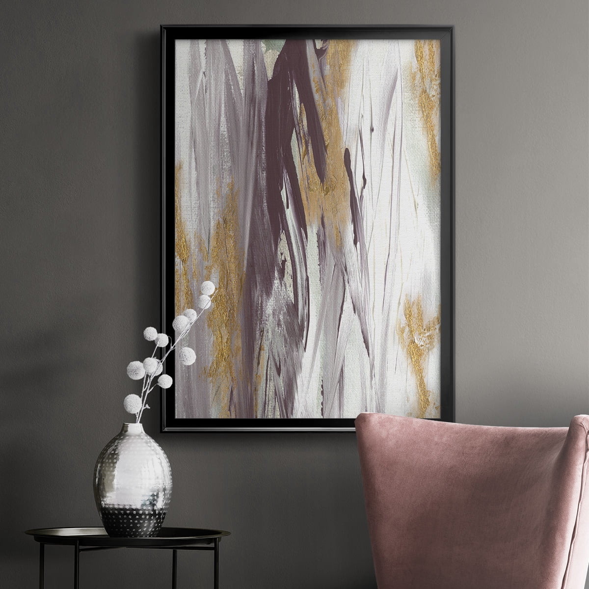 Tumultuous Amethyst I Premium Framed Print - Ready to Hang