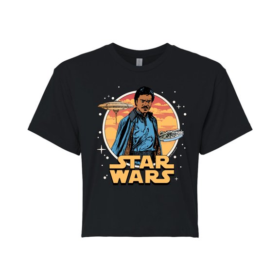 Star Wars - Lando Circle - Juniors Cropped Tee