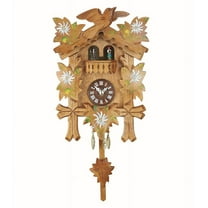 Kuckulino Black Forest Clock Black Forest House with quartz movement and cuckoo chime, turning dancers  TU 2052 PQ