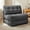 Gray, variant on CATGOOD Single Sofa Bed with Pillow, Convertible Sleeper Sofa for Small Spaces, Portable Boneless Small Couch Comfy Floor Sofa Lounge Chair for Living Room, Bedroom, Gray