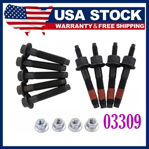03309 Exhaust Manifold Bolts Hardware Kit for Ram 1500 2500 3500 Dodge Jeep