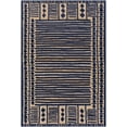 thumbnail image 2 of Mark&Day Outdoor Rugs, 6x9 Metochi Global Indoor/Outdoor Tan Area Rug, Non Shedding Brown Blue Carpet for Patio, Porch, Deck, Bedroom, Living Room or Kitchen (6'7" x 9'), 2 of 3