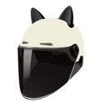 thumbnail image 2 of Cascos de moto Casco de bicicleta Lindo visera solar extraíble Moto ligera En blanco y negro Cola Cascos de moto, 2 of 8