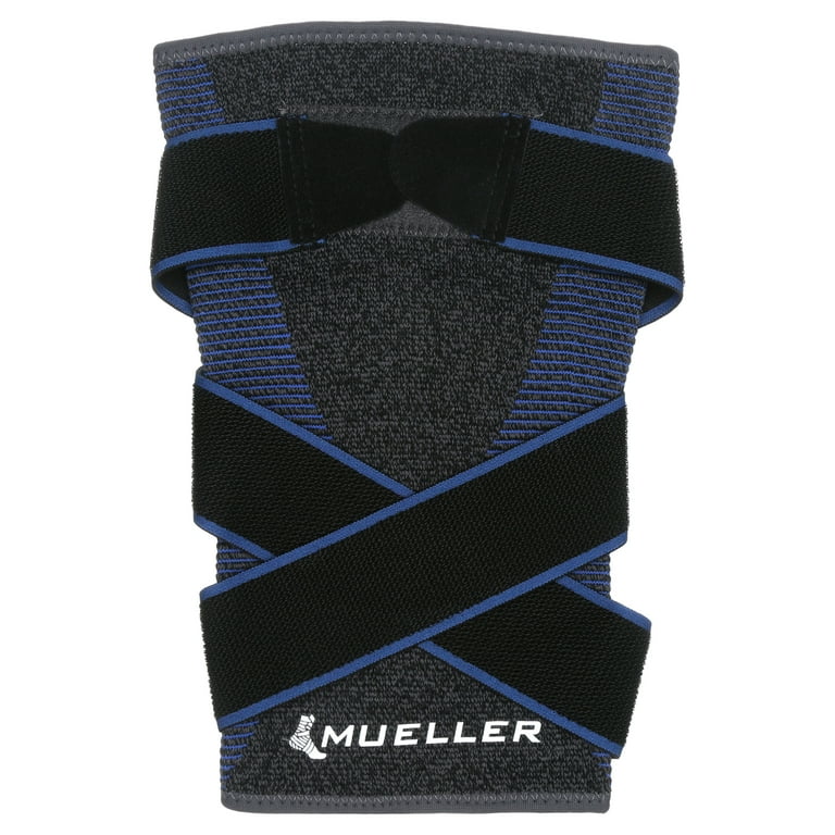 Mueller FIR 4 Way Stretch Knee Support with Straps MD/LG