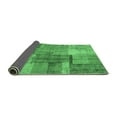 thumbnail image 2 of Ahgly Company Indoor Rectangle Patchwork Emerald Green Transitional Area Rugs, 2' x 3', 2 of 4