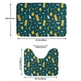thumbnail image 3 of Honeii Camping Pattern Bathroom Anti-Skid Pad Bathroom Mat Vintage Seamless Pattern Not-Slip Toilet Rug Set, 3 of 6
