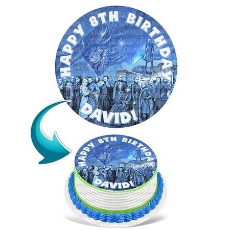 Game of Thrones Season 8 Edible Cake Image Topper Personalized Picture 8 Inches Round