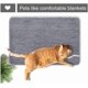 thumbnail image 3 of Bathroom Rug, White Flower, Blue Bath Mat, Fluffy Microfibre, NonSlip, QuickDrying, Washable, 50 x 80 cm, 3 of 5