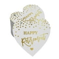 thumbnail image 1 of Inkdotpot Étiquette de Retraite Heureuse en Feuille d'Or Véritable 100 Pcs, 1 of 6