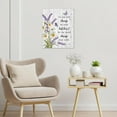 thumbnail image 3 of Lavender Inspirational Wall Art Purple Lavender with Daisy Butterfly Wall Art for Living Room Rustic Canvas Wall Art Prints Decor for Bedroom Bathroom Home Ready to Hang 16L x 12W Inch, 3 of 5