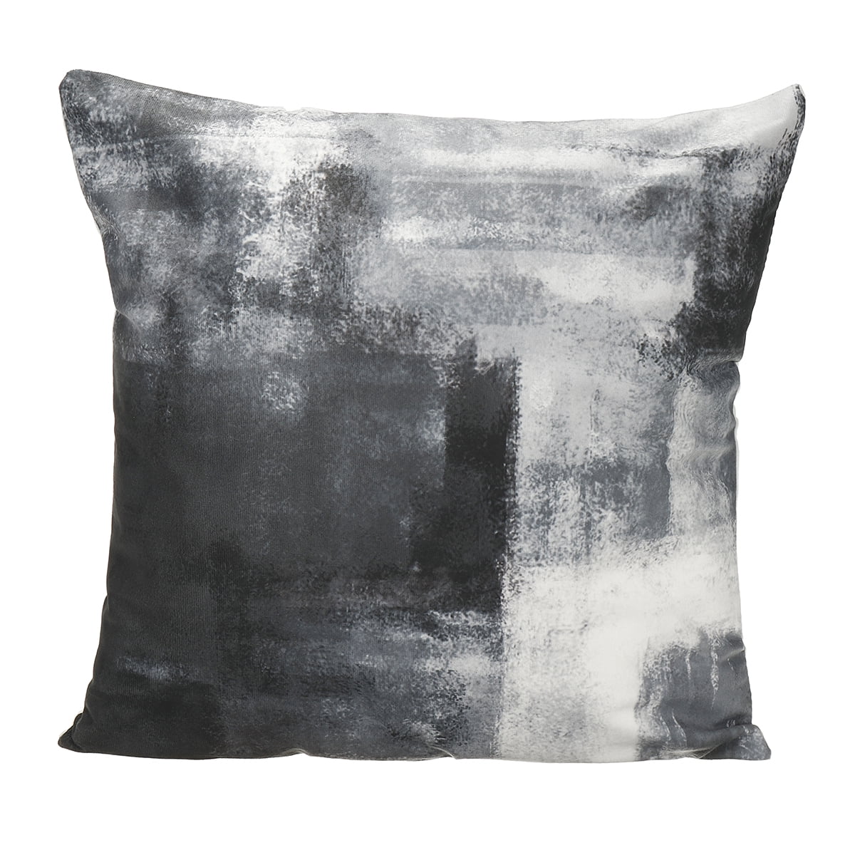 18" Cushion Cover Geometric Pillow Case Pillowcase Sofa Home Decor Silver Gray