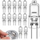 thumbnail image 1 of G4 Halogen Bulbs 10W 12V 10-Pack, Dimmable Warm White Capsule Lamps with 2-Pin Base, 1 of 5