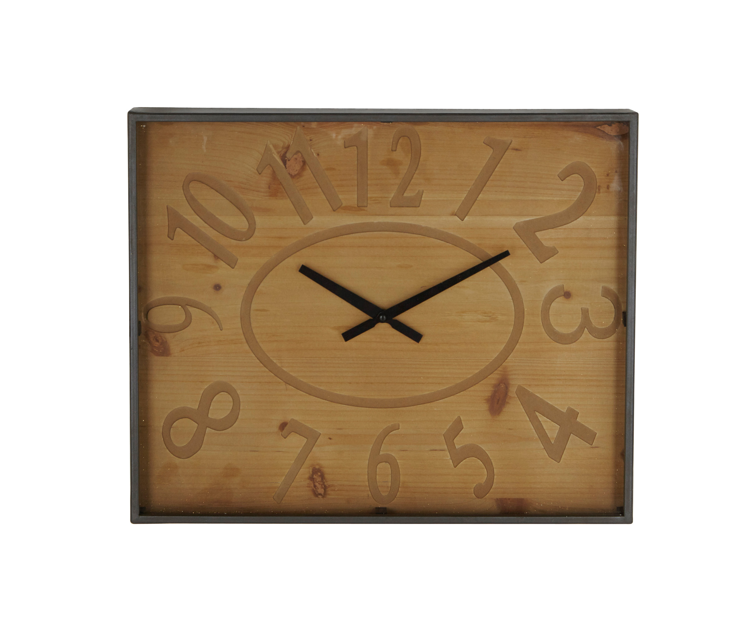 Decmode Rustic 20 X 24 Inch Square Wall Clock
