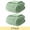Sage Green, variant on 2pc ROSEKIND Striped Blanket, 5lbs Reversible Premium Faux Fur Touch Ribbed Throw for Sofa & Bed, Cozy Gift for Adults & Friends, Dorm Decor, Bedroom Accent & All-Season, 40"x60", Ivory Cream