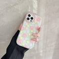 thumbnail image 5 of Case for iPhone 14 Pro Max, Translucent Matte Soft TPU Bumper Case for iPhone 14 Pro Max (6.7 inch), Cute Print Pattern Design Women Girls Protective Phone Cover, Pink Flower, 5 of 13