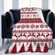 thumbnail image 1 of Christmas Reindeer Snowflakes Blanket Fleece Plush Throw Blankets Soft Cozy Warm Bedspread Shawl Bed Sofa Flannel Print Blanket, 1 of 4