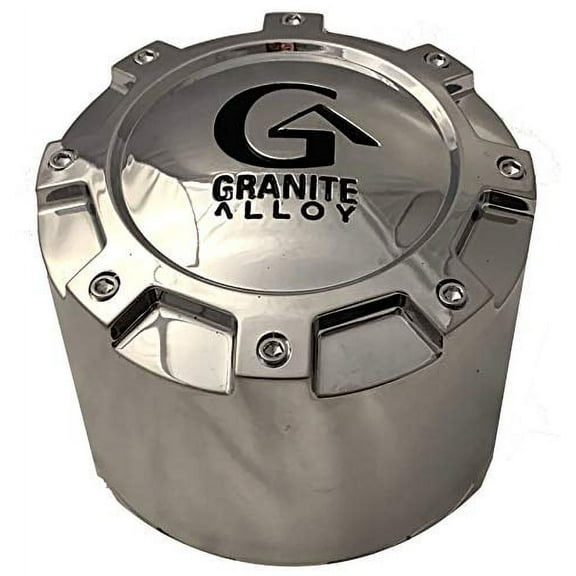 2 Pack - A89-0403G Granite Wheels Chrome Wheel Center Cap