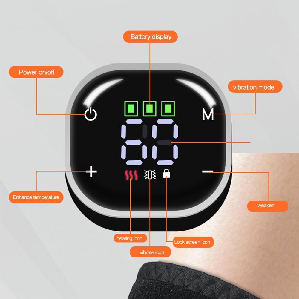 1-Pack Cordless Ankle Massager with Heat, Portable Foot Ankle Heated Wrap with 3 Speeds & 5 Temperatures for Home Travel, Perfect Gift