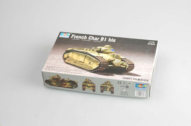 1/72 WWII France Char B1 Medium Tank French Army Military Easy Model 36156-36160