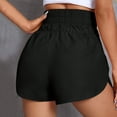 thumbnail image 4 of Womens Biker Shorts Running 4-Way Stretch Quick-Dry Shorts Elastic Waist Biker Shorts Street Style Shorts Women Black XXL, 4 of 5