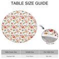 thumbnail image 6 of Pioneer Flower Floral Print Pattern Round Fitted Tablecloth with Elastic Edge,Dining Table Cover Waterproof,Outdoor Round Tablecloth for Camping,Dining,Indoor and Outdoor, 6 of 7