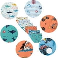 thumbnail image 2 of Boys Shark Underwear Little Kids Briefs Children Cotton Breathable Excavator Panties Toddler Comfort Undies (Pack of 6) Size 10, 2 of 6