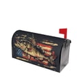 thumbnail image 3 of PHELIKA Bass Fish Jumping American Flag 05 Magnetic Mailbox Covers Standard Size 21"H x 18"W, 3 of 8