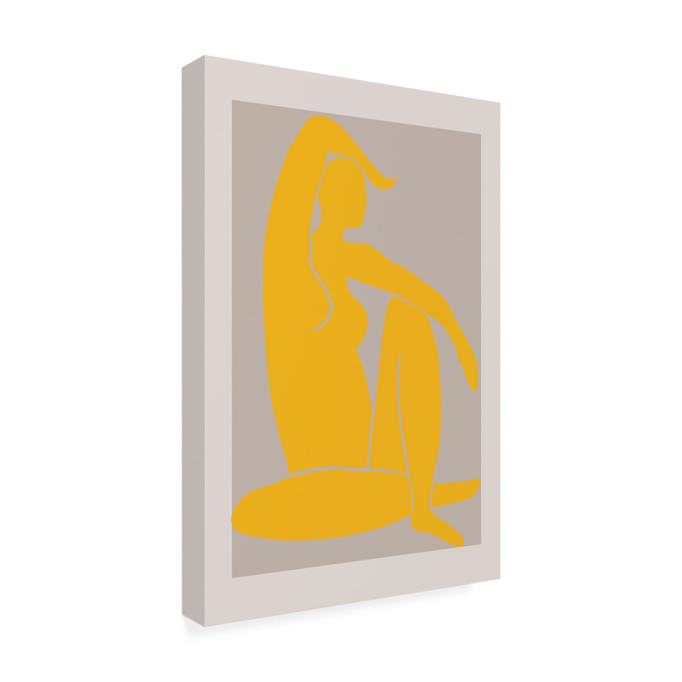 Pictufy Studio II 'Yellow Figure' Canvas Art - 22 x 32 Inches