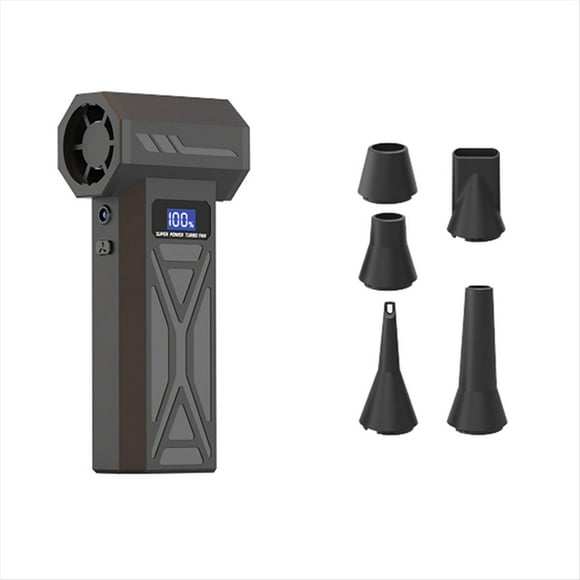 Ventilador Potente y Potente, Turbo de 110.000 RPM, Sin Escobillas, con Pantalla LED y Luz.