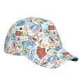 thumbnail image 2 of Wukai Summer Stamp Baseball Cap: Comfortable, Stylish, and Adjustable Hat for Sports, Daily Wear, and Outdoor Activities-One Size, 2 of 7