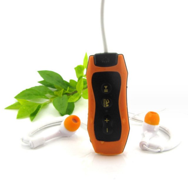 Lecteur de Musique MP3 Son HiFi Bandeau de Plongée Clip de Natation MP3 avec FM IP68 Étanche USB 2.0 Rechargeable Casque de Course à Pied