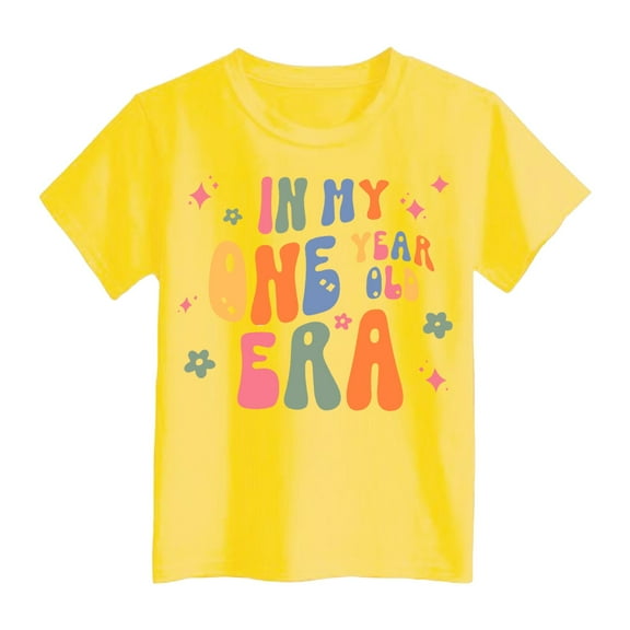 Baby Boy Easter Outfit Birthday Girl Shirt Toddler Baby Girl in My Two-Seven Year Old Era Tshirt 2nd 3rd 4th 5th 6th 7th Bday Party Outfit