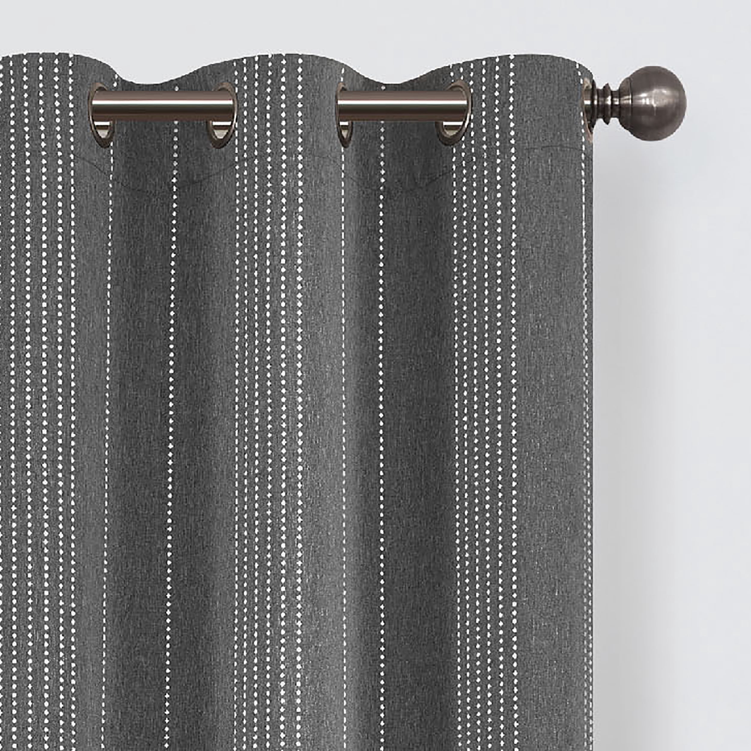 Eclipse Ronneby Blackout 40 x 84 Curtain Panel in Black