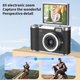 thumbnail image 5 of Cámara de selfies con pantalla giratoria de 2.4 pulgadas, enfoque automático, alta definición 1080P, cámara de belleza para selfies, cámara digital de estudiantes con pantalla giratoria - negro, 5 of 6
