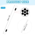 thumbnail image 2 of Cable de acero inoxidable recubierto de vinilo Uxcell con bucles, cadena de seguridad flexible para bloqueo de equipaje al aire libre, color blanco 1/8"x1.6 ft, 2 of 7