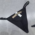 thumbnail image 2 of Womens Letter Adjustable Diamond Embellishments Letter Sexy Seductive Thong Underwear, 2 of 3