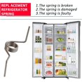 thumbnail image 2 of 4 Pcs Ressort de Remplacement pour Réfrigérateur à Porte Française pour Samsung DA81-01345B, Ressort de Porte Compatible avec Modèles RF267AWWP RF267HERS RF268ABBP RF268ABPN RF268ABRS RF268ABWP, 2 of 5