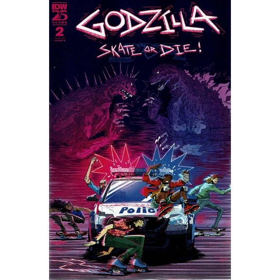 Godzilla: Skate or Die #2A VF ; IDW Comic Book