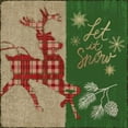 thumbnail image 2 of Brent, Paul 12x12 White Modern Wood Framed Museum Art Print Titled - Tartan Holiday II, 2 of 4