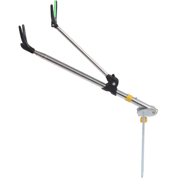 Soporte de pesca soporte antideslizante para caña de pescar varilla retráctil de acero inoxidable cuernos de silicona resistente para lago río banco para aficionados a la ANGGREK Otros