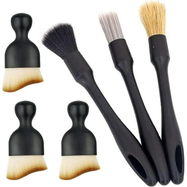 Car Detailing Brushes, 6 Pcs Car Detailing Brush Set, Brush Car Cleaning Brush With Soft, For Interior/Exterior Automotive Trim Wheel Rim Engine Air Outlet Gap,Wheels,Air Vent