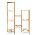 thumbnail image 3 of Patiojoy 9 Tiers Bamboo Plant Stand for Indoor Plants Multiple Utility Shelf Free Standing Storage Rack Pot Holder, 3 of 7
