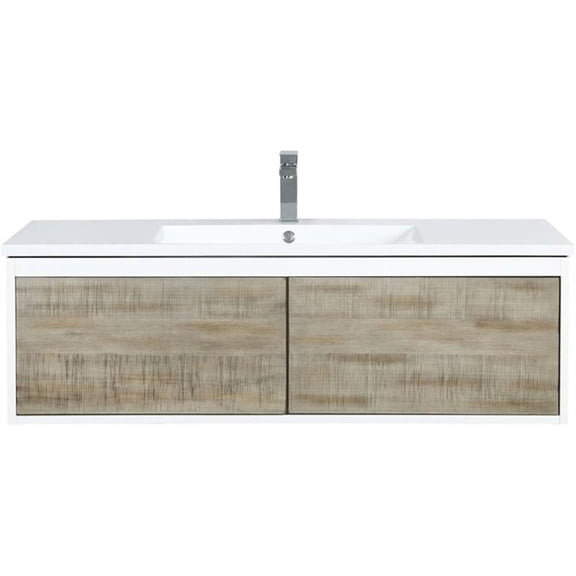 Lexora Home Scopi 48" Single Acrylic Top Bathroom Vanity with NIckel Faucet