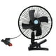 thumbnail image 1 of Ventilador de coche ajustable de aire acondicionado de bajo ruido montado en vehículo de 10 pulgadas y 12 V (negro), 1 of 5