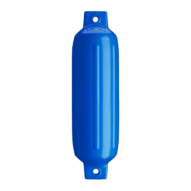 Polyform Garde-Boue de Bateau 04-271-298 G-2 Blue; Côtelé; Cylindre; Design à Double Œil; Bleu; PVC; Simple