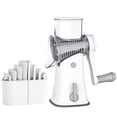 thumbnail image 1 of Yeacher Multifunctional Rotary Drum Vegetable Cutter Shredder Slicer Grater Kitchen Tool DIY Set Manual Manuomotive Mini Size Portable Washable for Daily Housework Meal Cooking, 1 of 8