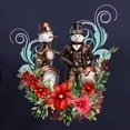 thumbnail image 3 of CafePress - A Steampunk Snowman T Shirt - Women's V-Neck Dark T-Shirt, 3 of 4